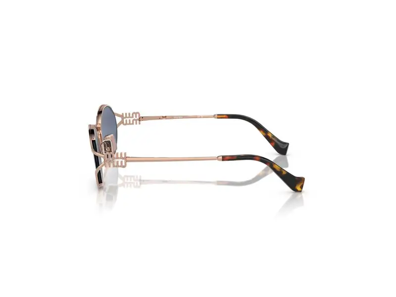 Miu Miu Occhiali da sole Donna Oro Rosa 858521 miniatura 2