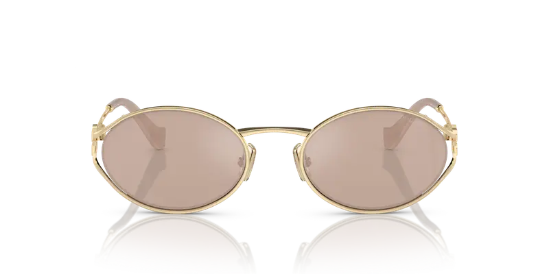 Miu Miu Occhiali da sole Donna Oro Rosa 836510 miniatura 2