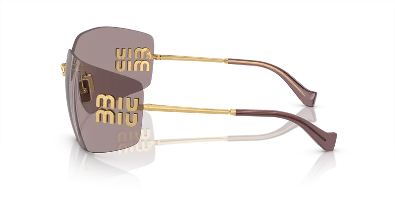 Miu Miu Occhiali da sole Donna Marrone 858607 miniatura 3