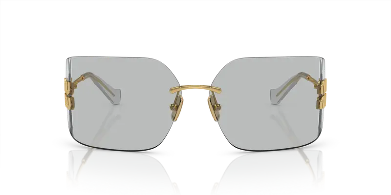 Miu Miu Occhiali da sole Donna Grigio 858590 miniatura 2