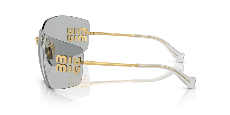 Miu Miu Occhiali da sole Donna Grigio 858590 miniatura 3