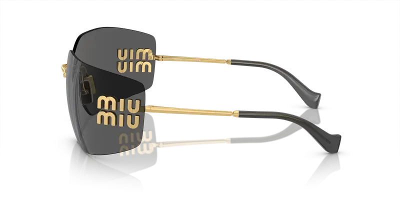 Miu Miu Occhiali da sole Donna Grigio 858591 miniatura 3