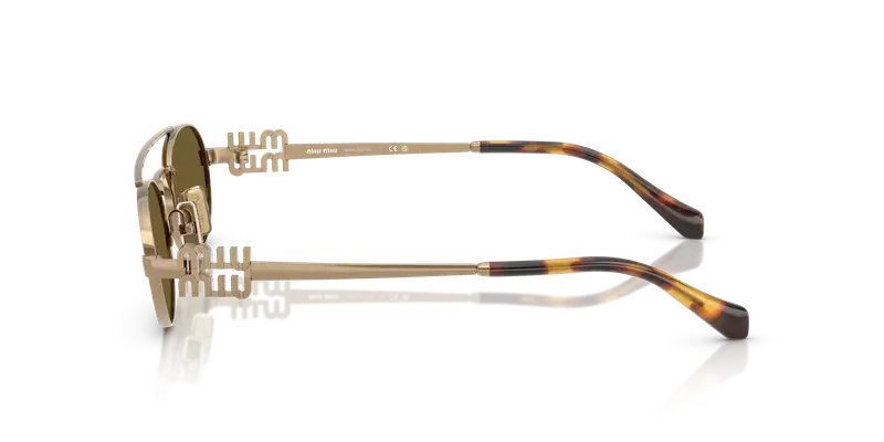 Miu Miu Occhiali da sole Donna Marrone 845027 miniatura 3