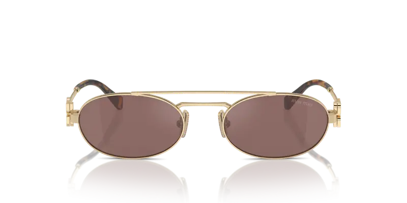 Miu Miu Occhiali da sole Donna Marrone 860968 miniatura 2