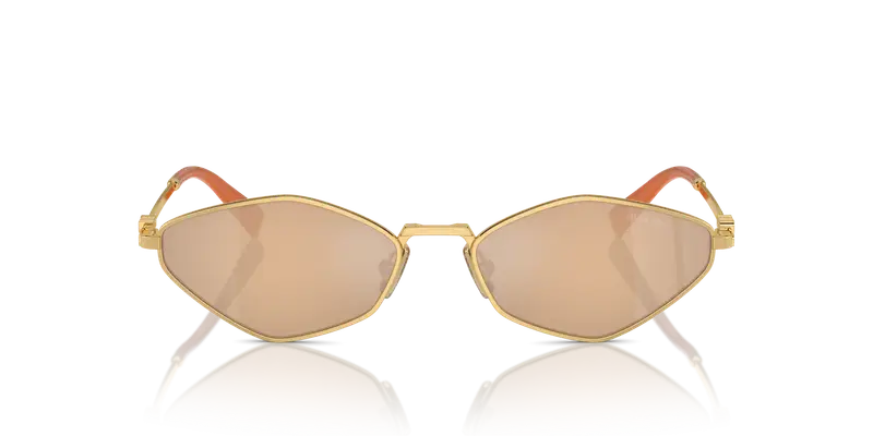 Miu Miu Occhiali da sole Donna Oro 836794 miniatura 2