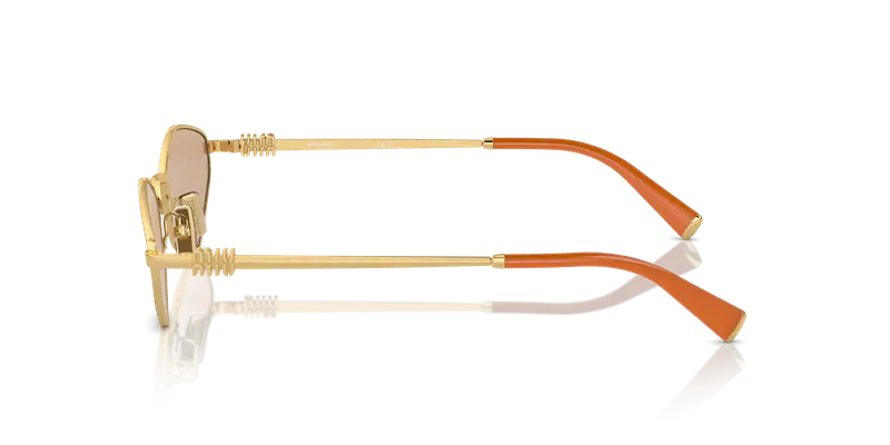 Miu Miu Occhiali da sole Donna Oro 836794 miniatura 3