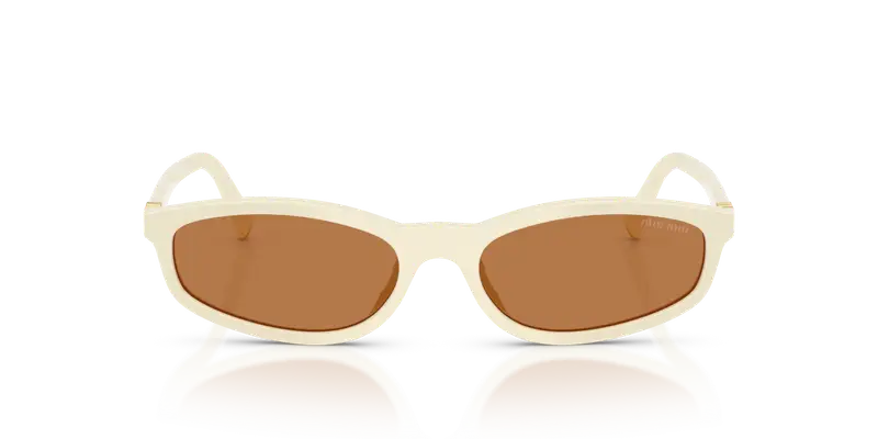 Miu Miu Occhiali da sole Donna Bianco 847767 miniatura 2