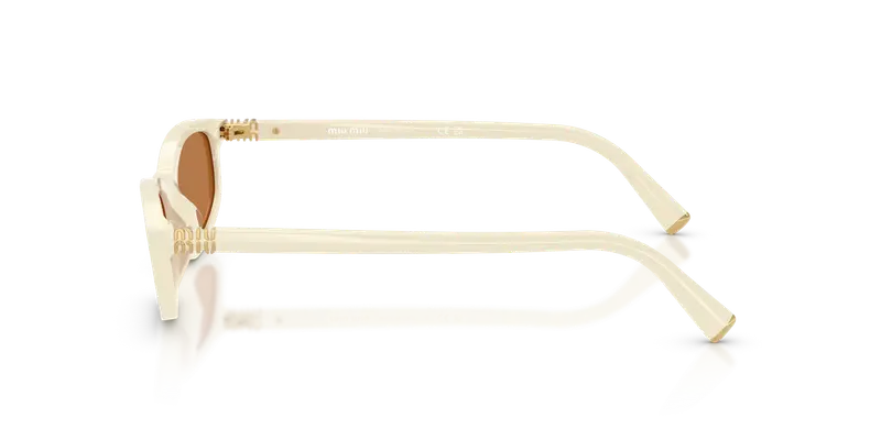 Miu Miu Occhiali da sole Donna Bianco 847767 miniatura 3