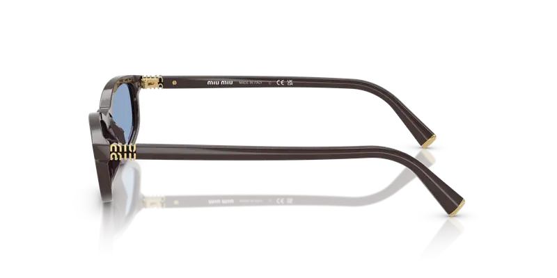 Miu Miu Occhiali da sole Donna Blu 845817 miniatura 3