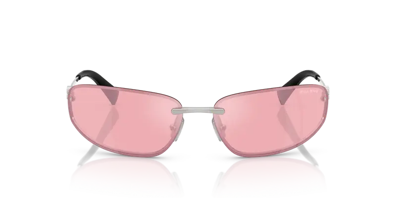 Miu Miu Occhiali da sole Donna Argento 844960 miniatura 2