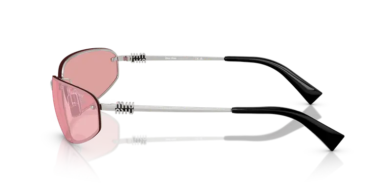 Miu Miu Occhiali da sole Donna Argento 844960 miniatura 3