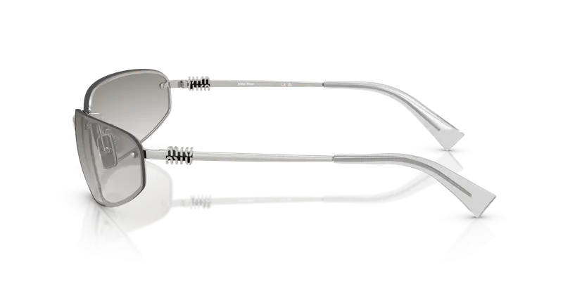 Miu Miu Occhiali da sole Donna Argento 844990 miniatura 3