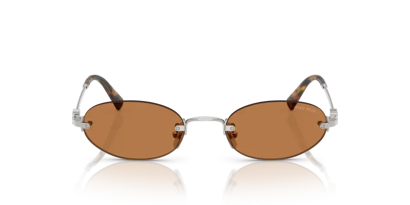 Miu Miu Occhiali da sole Donna Argento 847779 miniatura 2