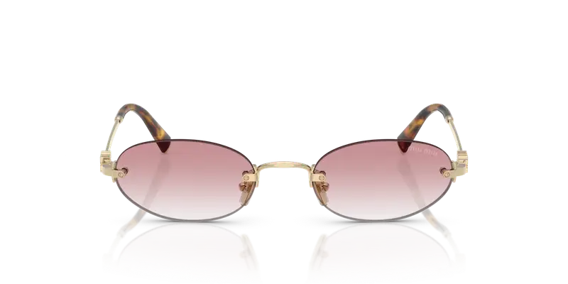 Miu Miu Occhiali da sole Donna Rosa 845917 miniatura 2