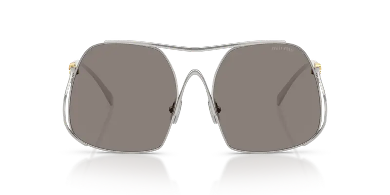 Miu Miu Occhiali da sole Donna Argento 847791 miniatura 2