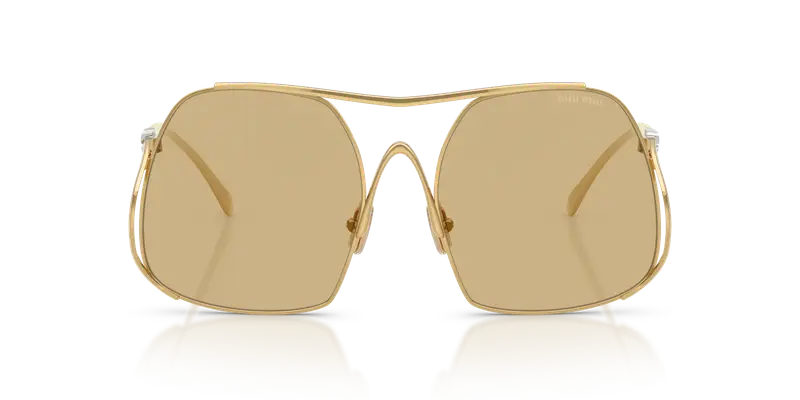 Miu Miu Occhiali da sole Donna Giallo 847793 miniatura 2