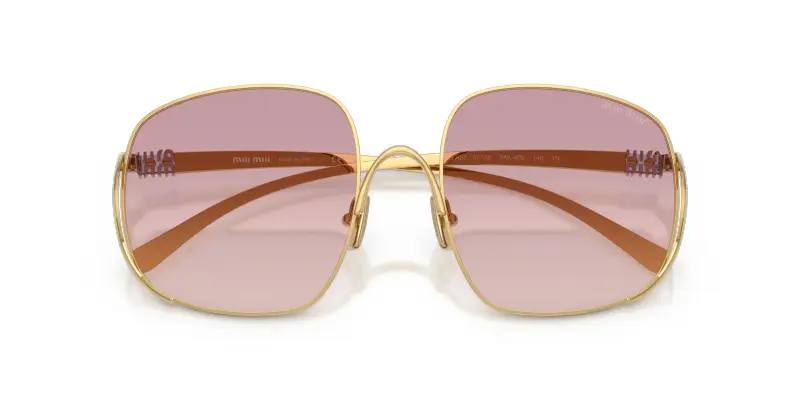 Miu Miu Occhiali da sole Donna Oro Rosa 2912822 miniatura 2