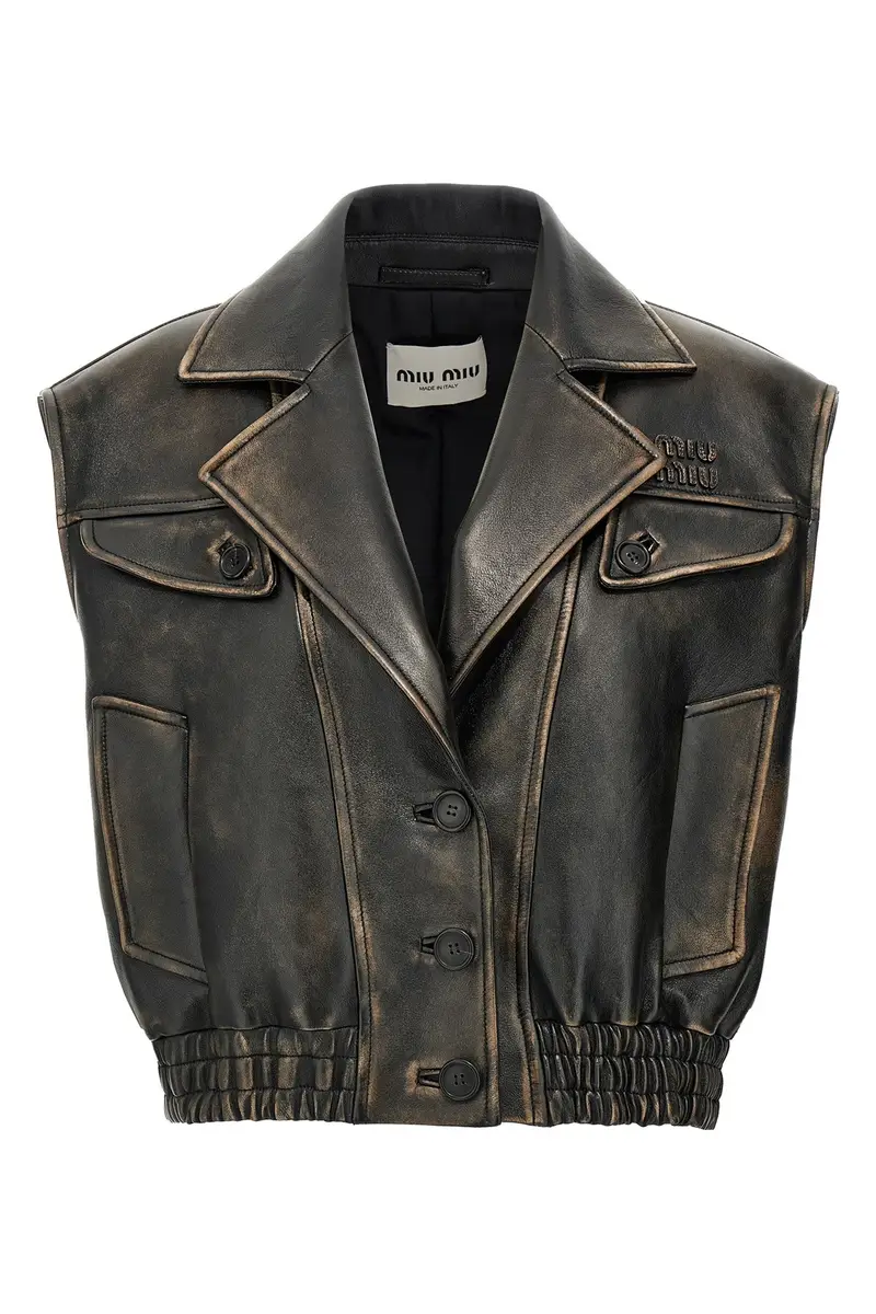 Miu Miu Gilet Marrone 2545169