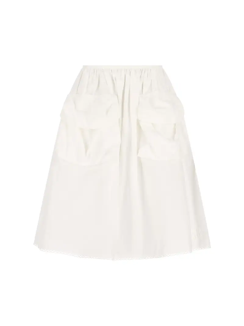 Gonna In Misto Cotone BIANCO