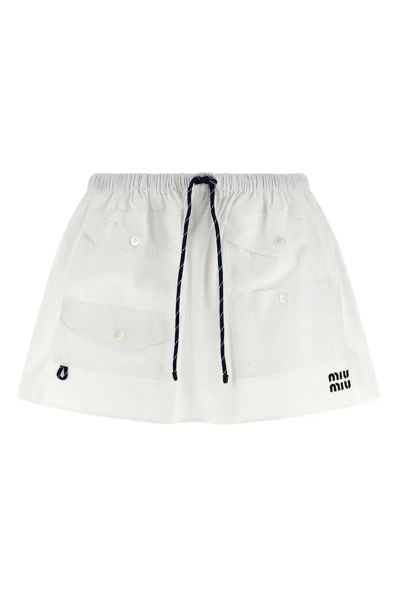 Gonna Popeline Bianco