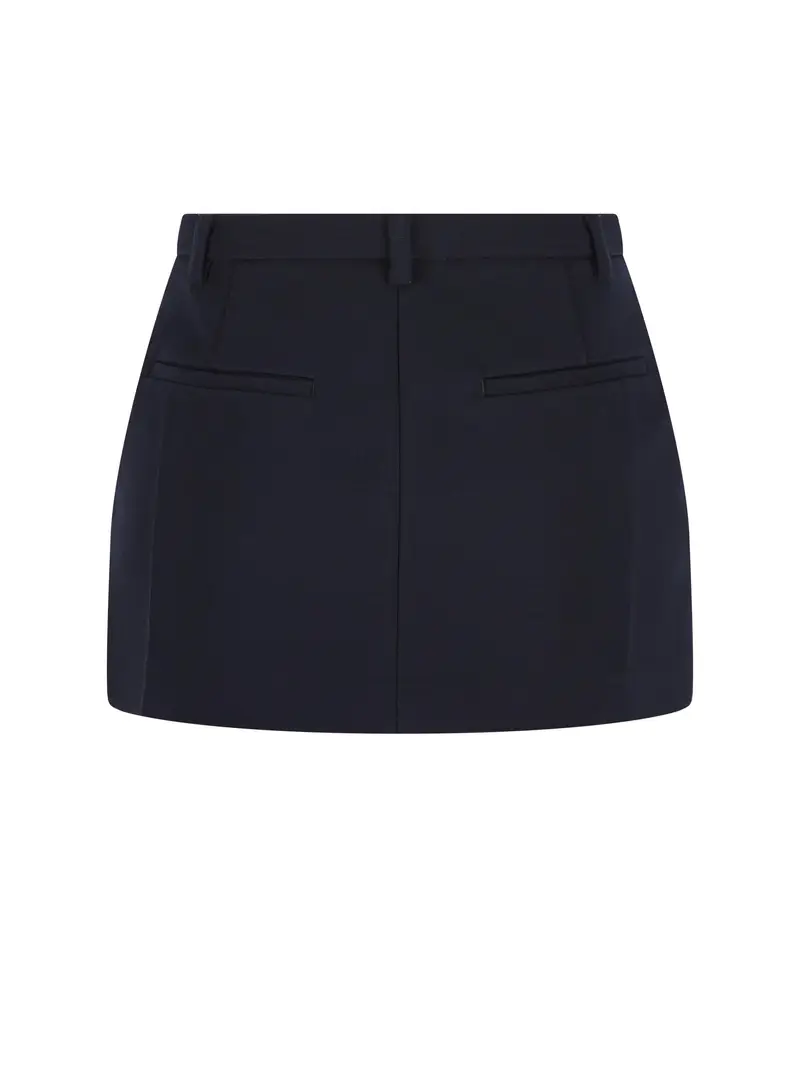 MIU MIU Minigonna In Maglia Milano BLU miniatura 2