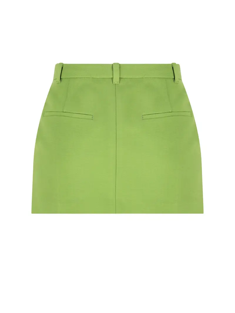 Minigonna In Maglia Milano VERDE miniatura 2