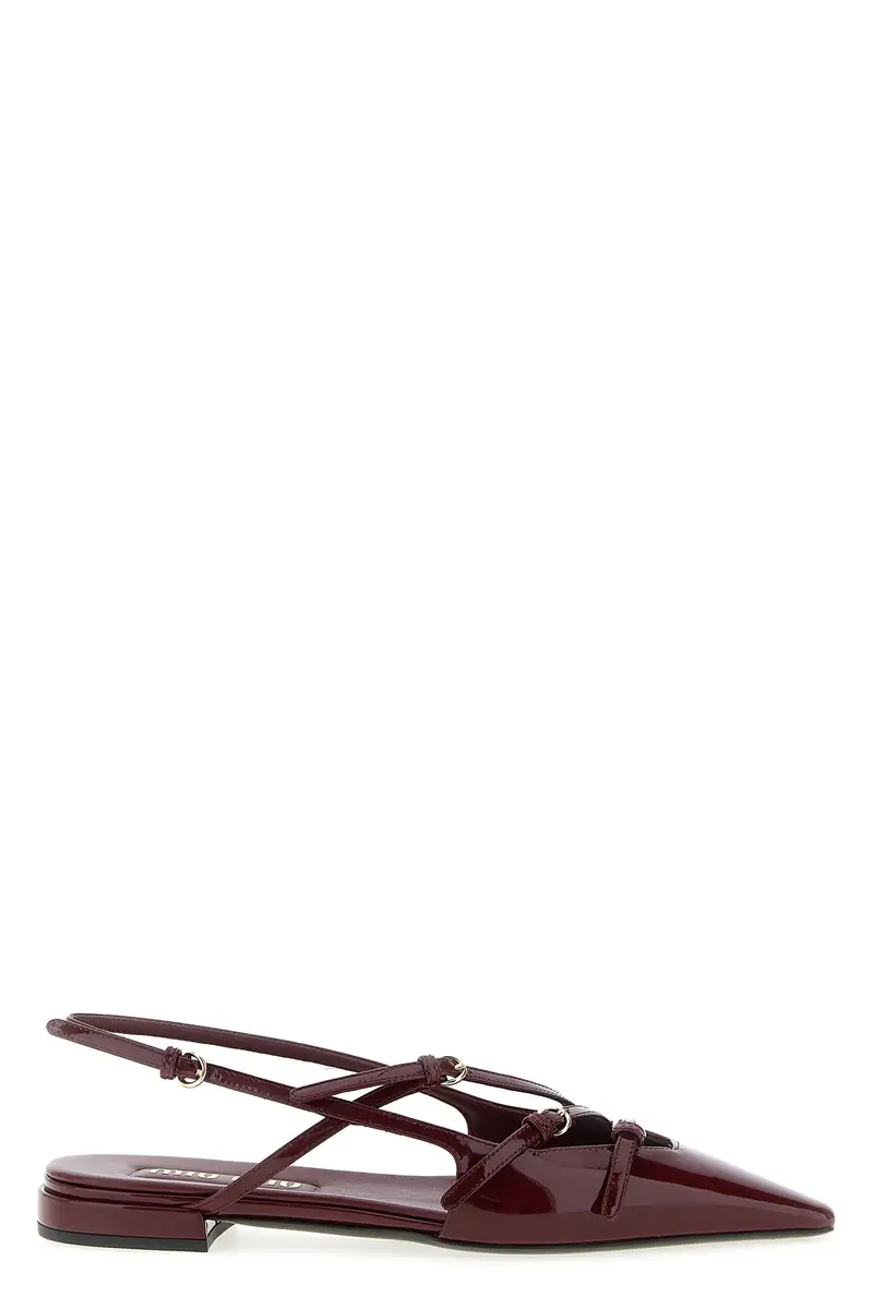Slingback Cinturini Bordeaux
