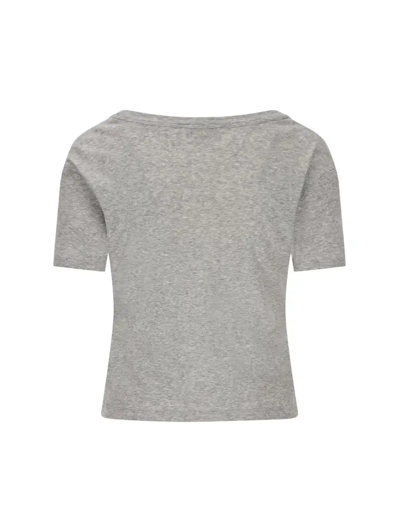 T-Shirt In Jersey Costina GRIGIO miniatura 2