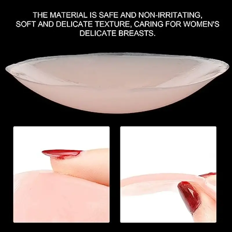 MIVAIUN 8 Paia Copricapezzoli Silicone, 10 PCS Adesivi Copricapezzoli, Copri Capezzoli Riutilizzabile Copri Capezzoli da Donna, Nipple Cover Invisibile Senza Spalline Reggiseno per Ragazza miniatura 3