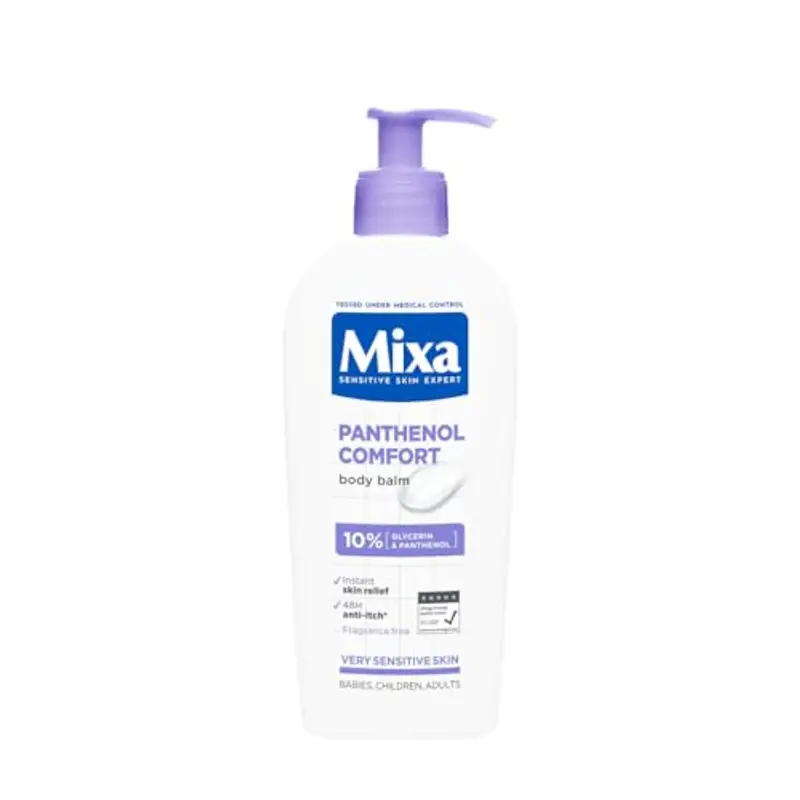 Mixa Crema Lenitiva Protettiva, Per Pelli a Tendenza Atopica, Pelle Lenita e Idratata per 48H, Effetto Anti-Prurito e Anti-Secchezza, Con il 13% di Pantenolo e Glicerina, Panthenol Comfort, 400ml