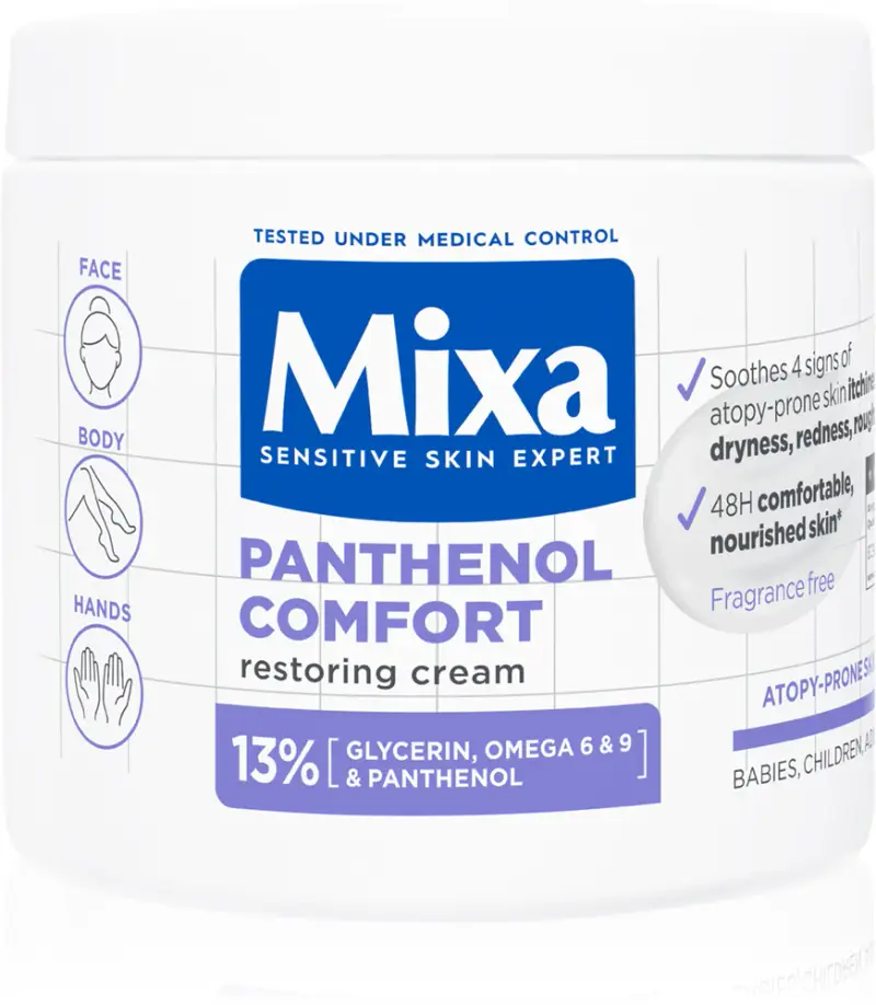 Mixa Sensitive skin expert - Crema corpo 400 ml | Lozione corpo 250 ml - Crema corpo 400 ml - Panthenol comfort