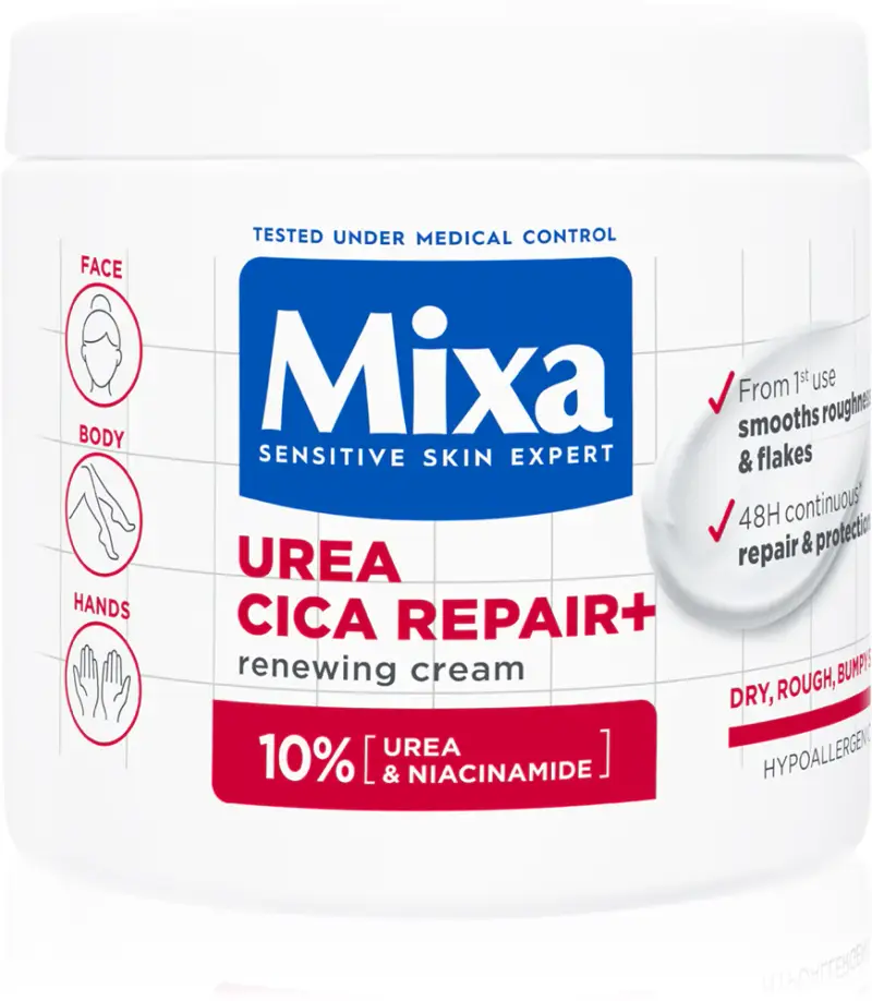 Mixa Sensitive skin expert - Crema corpo 400 ml | Lozione corpo 250 ml - Crema corpo 400 ml - Urea cica repair +