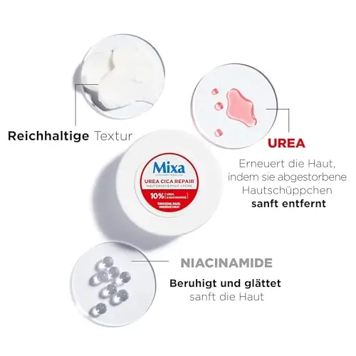 Mixa Urea crema rigenerante per pelle con urea e niacinamidi, per pelle secca, ruvida e irregolare, ripara e leviga miniatura 3