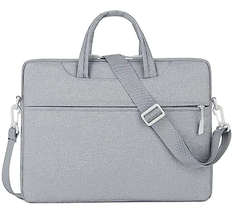 Mixroom - Borsa per PC Portatile porta Computer Custodia Zaino Laptop Custodia Notebook 14" Pollici per Lavoro Scuola Ufficio Z29 Grigio