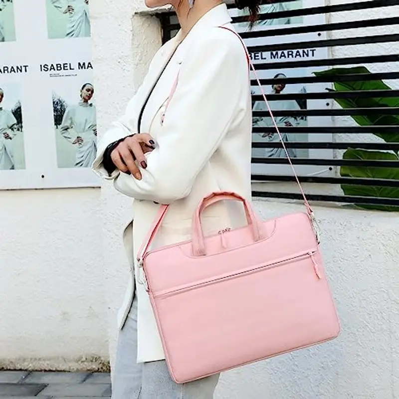 Mixroom - Borsa per PC Portatile porta Computer Custodia Zaino Laptop Custodia Notebook 14" Pollici per Lavoro Scuola Ufficio Z29 Rosa miniatura 3