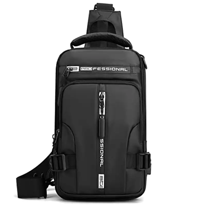 Mixroom Borsello Uomo Nero 815076 miniatura 2