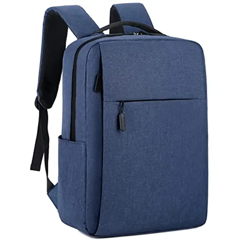Mixroom Zaino Laptop Borsa Porta PC Portatile per Computer Custodia Notebook fino ai 15" Con Attacco USB Z8 Blu miniatura 2