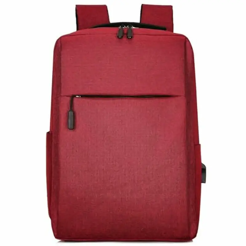Mixroom Zaino Laptop Borsa Porta PC Portatile per Computer Custodia Notebook fino ai 15" con Scuola USB Z8 Colore Rosso miniatura 2