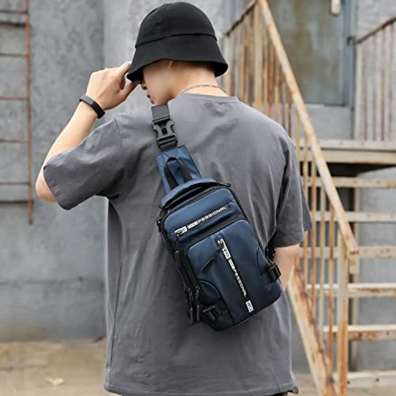 Mixroom Borsello Uomo Blu 1602720 miniatura 3