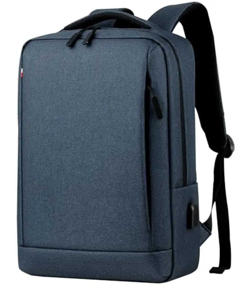 Mixroom - Zaino Porta PC Uomo Borsa per Computer Portatile Custodia Laptop Notebook 15.6" Con Attacco USB Casual Scuola