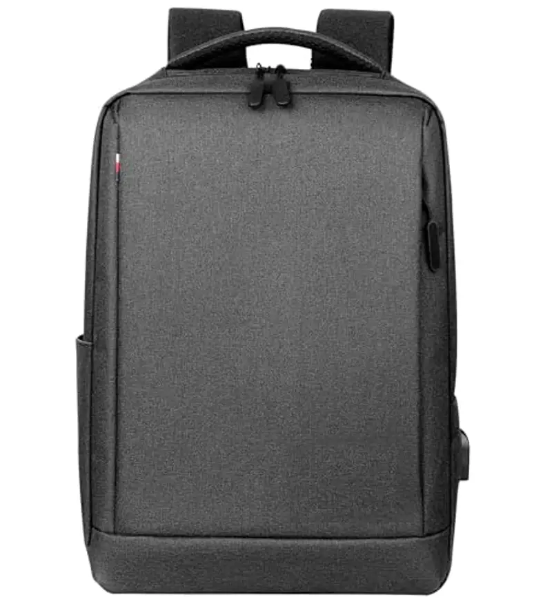 Mixroom - Zaino Porta PC Uomo Borsa per Computer Portatile Custodia Laptop Notebook 15.6" Con Attacco USB Casual Scuola Viaggio Z33 Grigio scuro miniatura 2