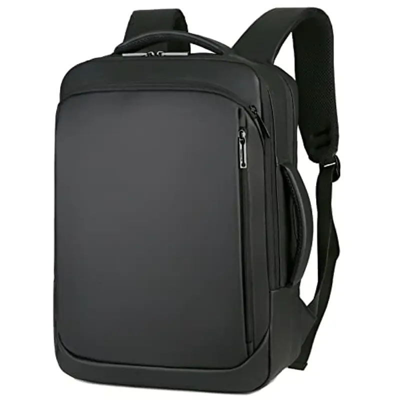 Mixroom - Zaino Porta PC Uomo Laptop Borsa per PC Portatile porta Computer Custodia Notebook 15.6" Multi funzione Con Attacco USB Nero Z11 Scuola Lavoro miniatura 2