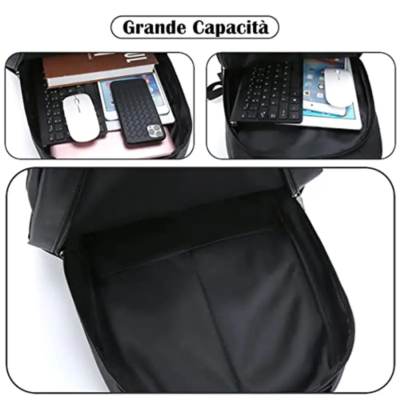 Mixroom Zaino scuola Donna Nero 797578 miniatura 3