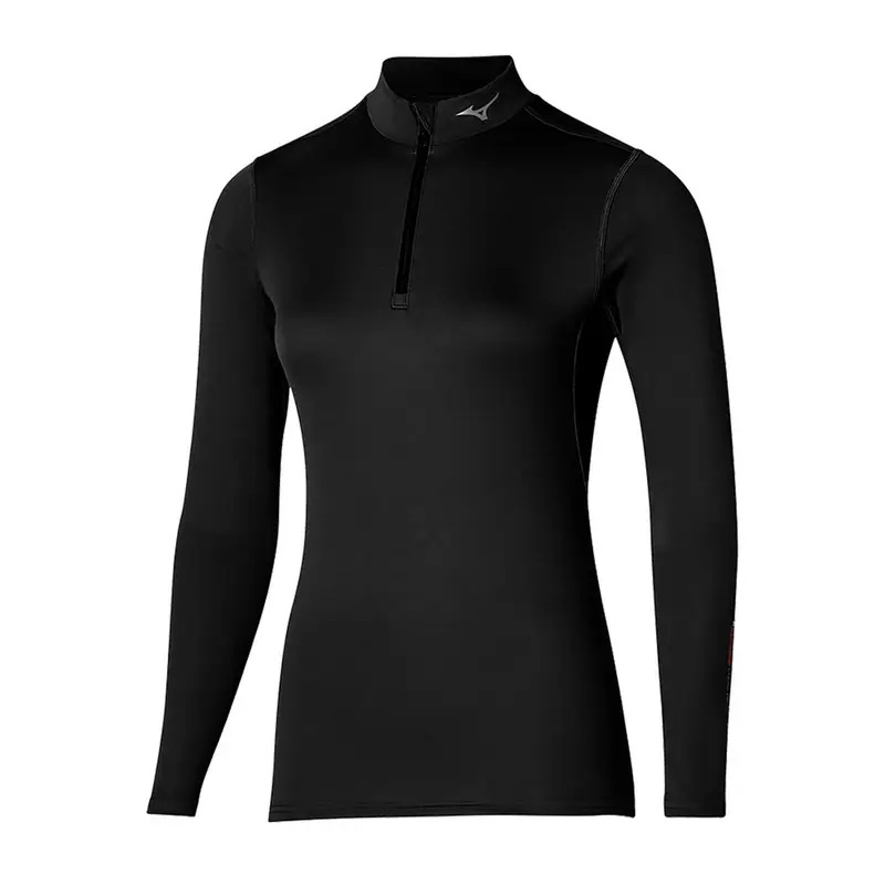 MAGLIA MANICA LUNGA MEZZA ZIP Nero