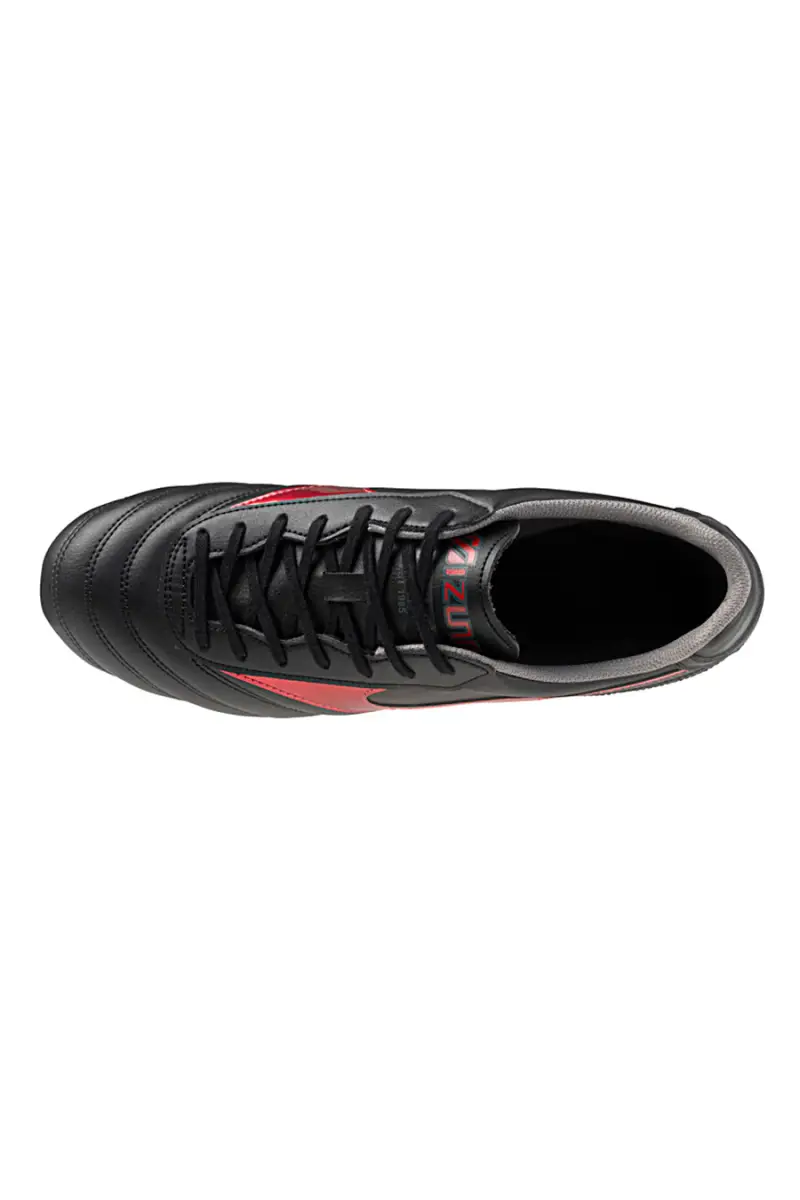 Scarpe da calcio nere e rosse con tacchetti avvitabili Mizuno Morelia II Club SI [NERO miniatura 4