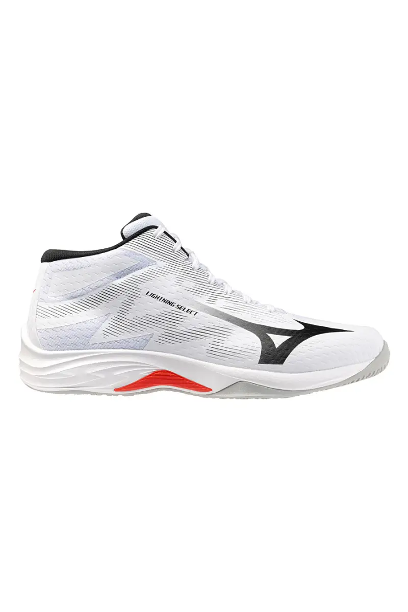 Scarpe da volley bianche mid in mesh traspirante Mizuno Lightning Select Mid [BIANCO]
