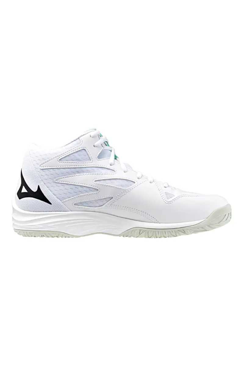 Scarpe sportive bianche ammortizzate Mizuno Thunder Blade Z MID [BIANCO] miniatura 2