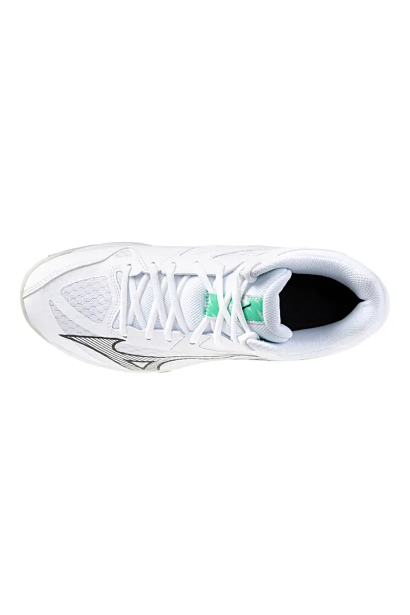 Scarpe sportive bianche ammortizzate Mizuno Thunder Blade Z MID [BIANCO] miniatura 4