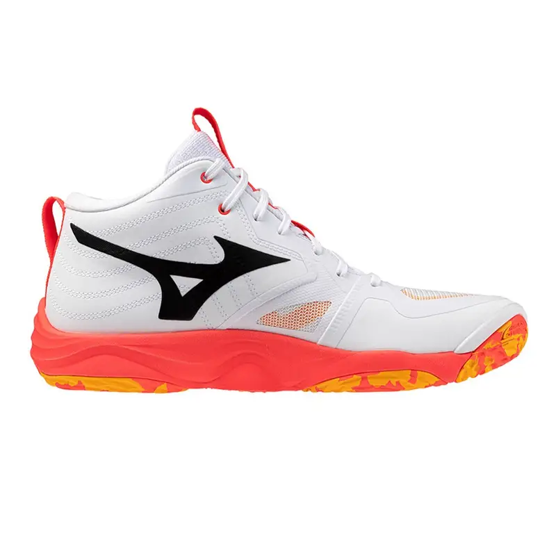 Wave Monentum Mid Elite Bianco Arancio Argento - Scarpe Pallavolo Uomo EUR 46 / UK 11