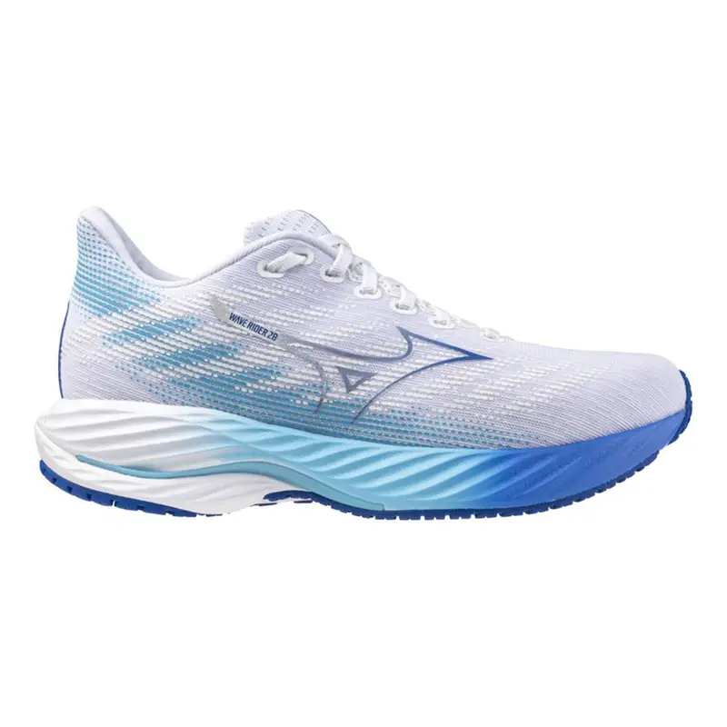 Wave Rider 28 Bianco Mugen Blue River Blue - Scarpe Running Donna EUR 40 / UK 6,5